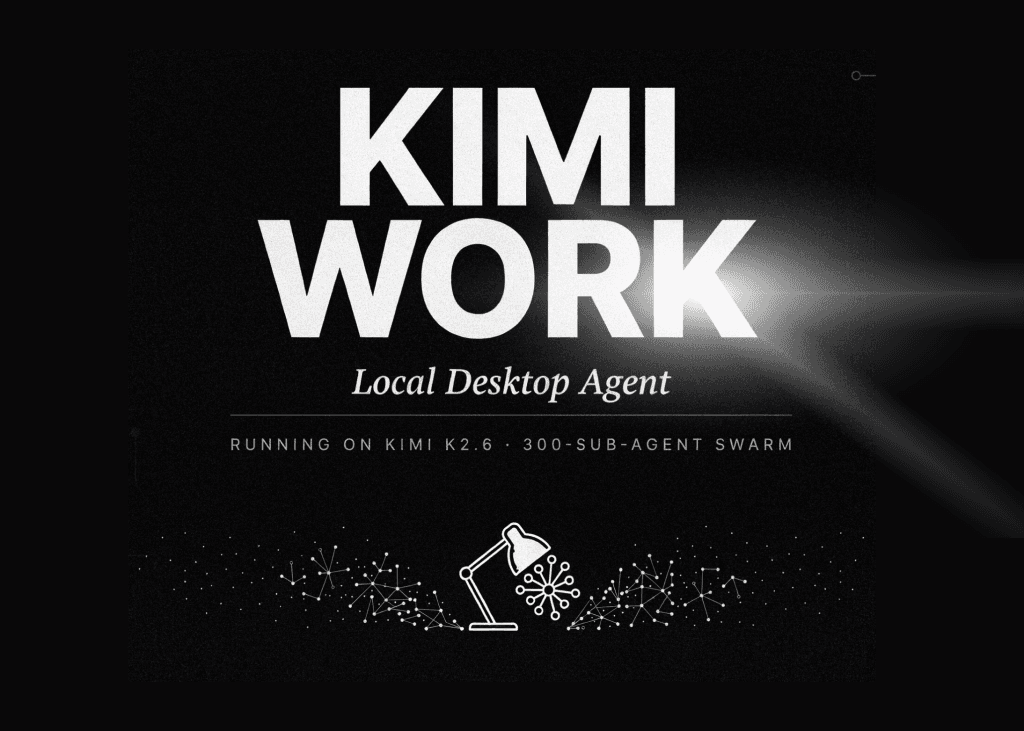 Moonshot AI Launches Kimi Work, a Local Desktop Agent Reportedly Running on Kimi K2.6 With a 300-Sub-Agent Agent Swarm