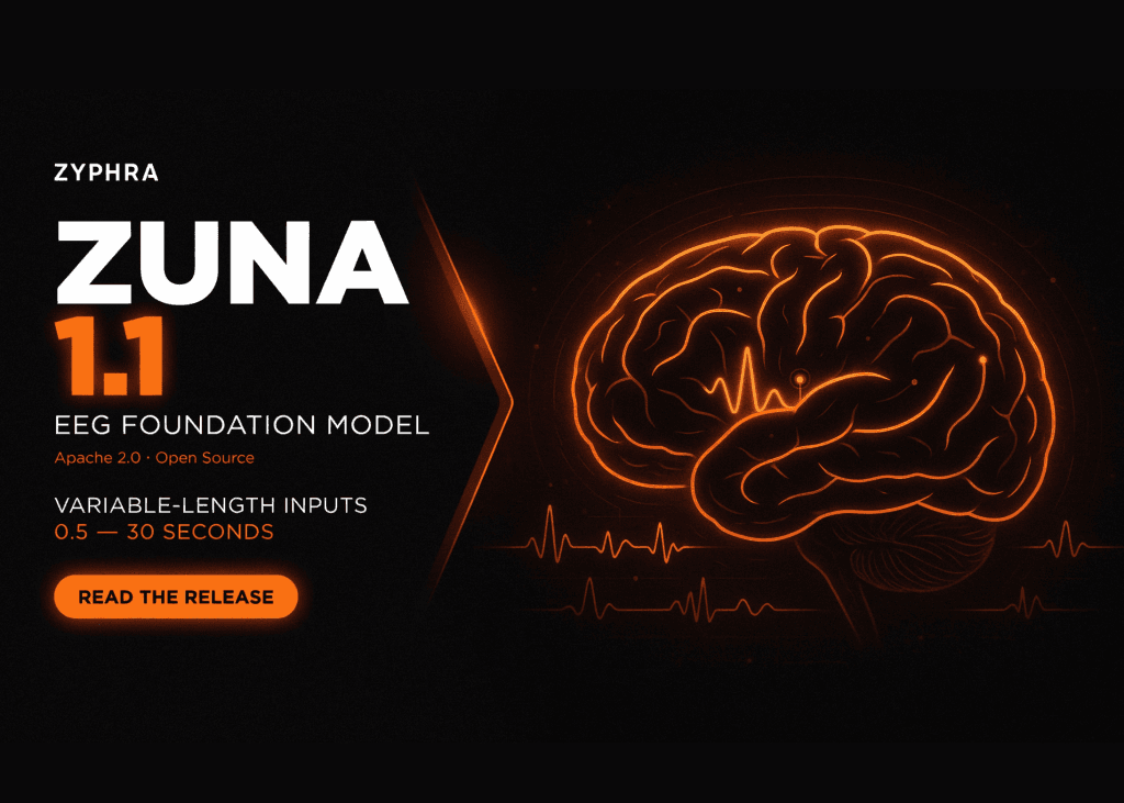Zyphra Releases ZUNA1.1: An Apache 2.0 EEG Foundation Model With Variable-Length Inputs From 0.5 To 30 Seconds
