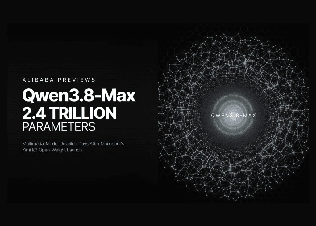 Alibaba Previews Qwen3.8-Max, a 2.4 Trillion-Parameter Multimodal Model, Days After Moonshot’s Kimi K3 Open-Weight Launch
