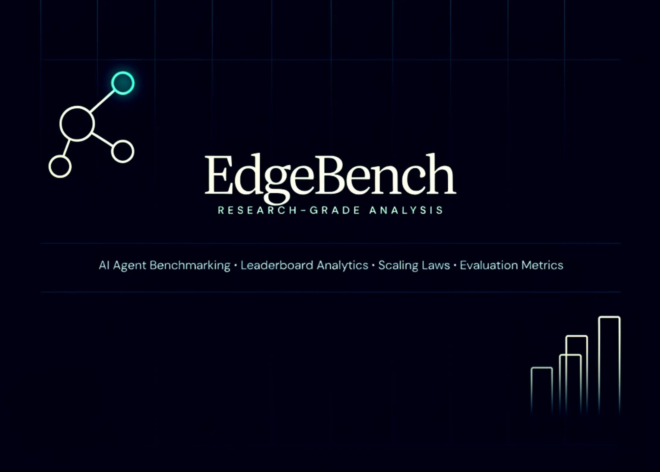 Research-Grade EdgeBench Analysis: AI Agent Benchmarking, Leaderboard Analytics, Scaling Laws, and Evaluation Metrics